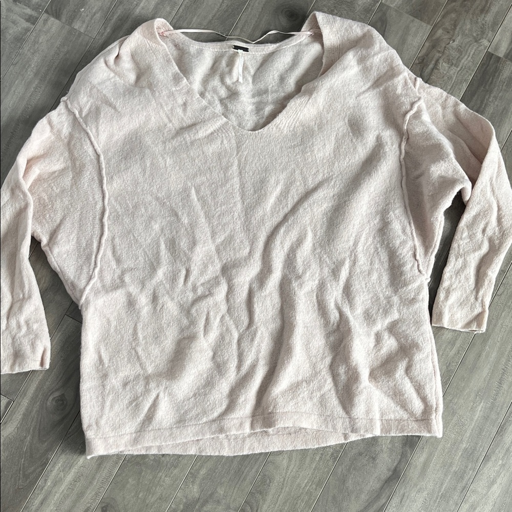 Free People Light Pink Sweater
